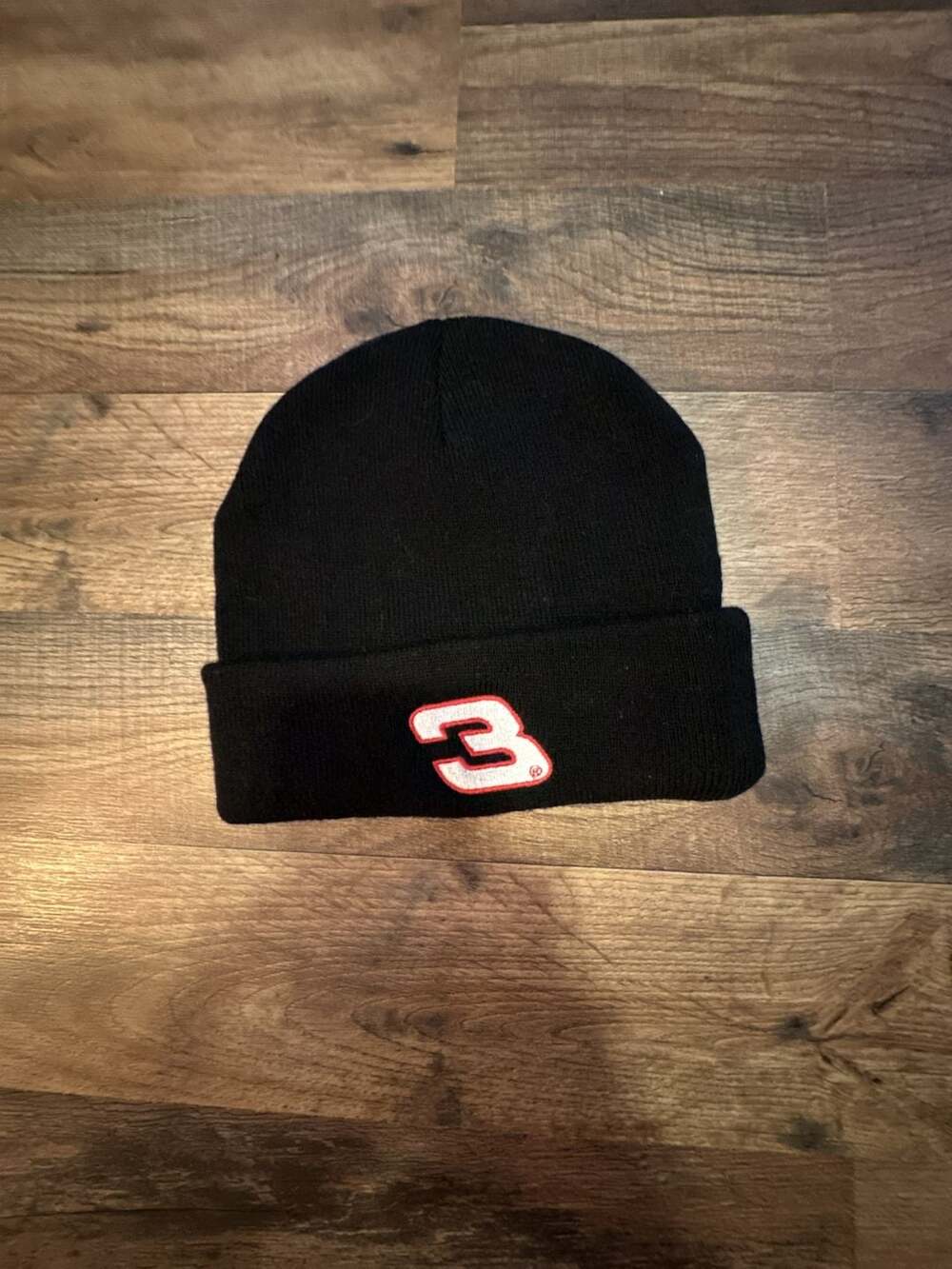 Vintage Winner's Circle Dale Earnhardt #3 Beanie One Size Black Knit Hat NASCAR